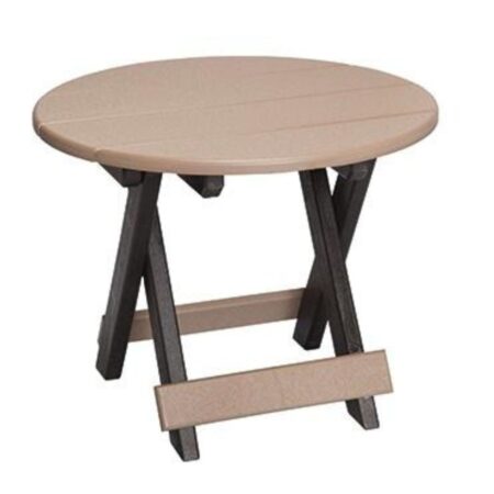 Poly Lumber Folding Round Table