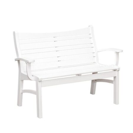 Poly Lumber Bayshore Dining Bench With Arms