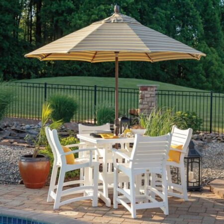 Poly Lumber Bayshore Pub Chair With Arms