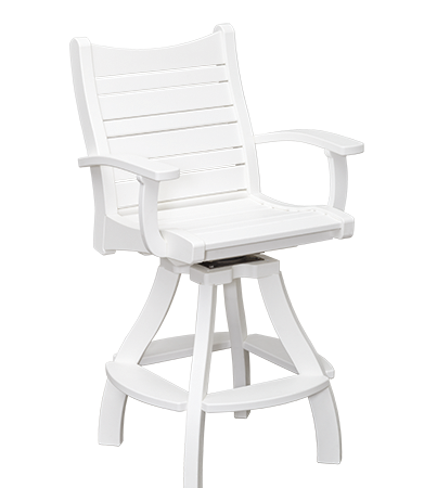 Bayshore Swivel dining chair without arms
